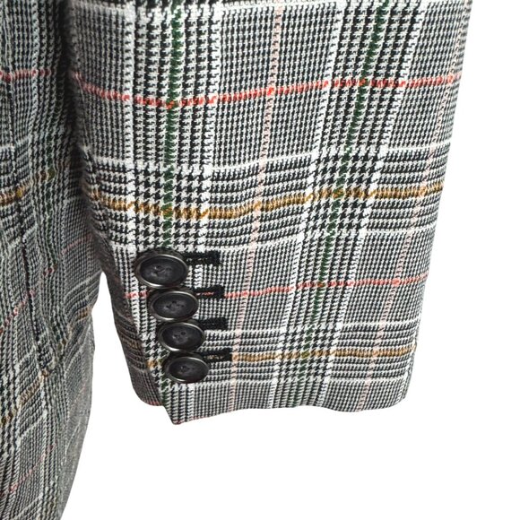 Maeve Lilith Oversized Blazer Jacket Size 14 Herringbone Cotton Blend CJ-2160 - Picture 7 of 12